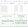 AIBOO LED Under Cabinet Lighting Kit, Plug in Strip Lights