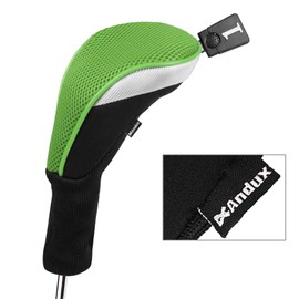 Andux Golf Driver Cap Head Long Wood Pole Cap Cover Golf Driver Headcover (Green) MT/MG32-1