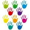 60 Pieces Colourful Hand Prints, Hand Accents, Cutouts, Pin Board,