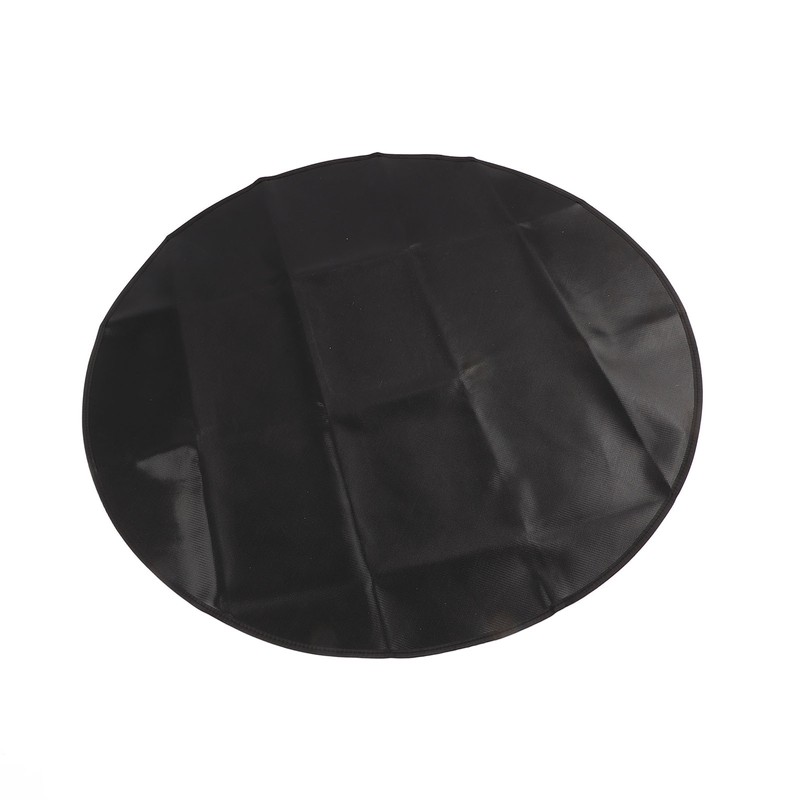 Under Grill Mat Fireproof Waterproof Double Sided Portable Round Barbecue