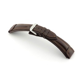 RIOS1931 Apulia Watch Strap Handmade in Germany Classic, mocha, Strap.