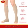 Medical Compression Socks and Thrombosis Stockings with Open Toe for