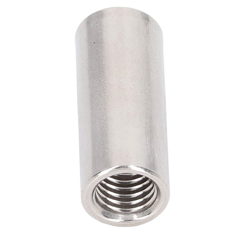 10 Pcs Round Coupling Nut M10x1.5 L35mm Stainless Steel Round