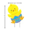 Tumbling Easter Chicks Yard Stakes - Outdoor Yard Decor -