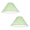 Pack of 2 - Empire Cotton Coolie Lamp Shades for