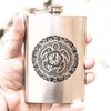 8oz Tribal Turtle Flask