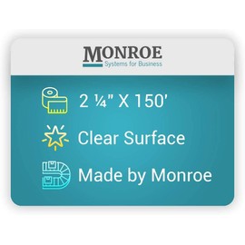 Monroe Systems for Business Single Ply Bond Paper Rolls, Top of the Line, 20 lb.