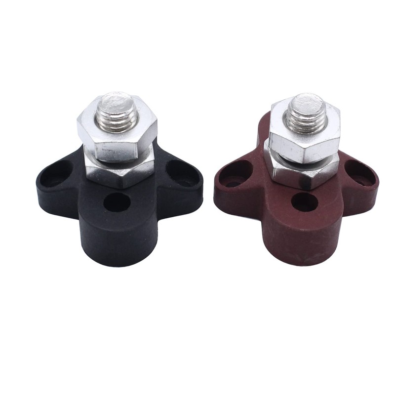 1 Black 1 Red 48V DC Max M10 Single Studs
