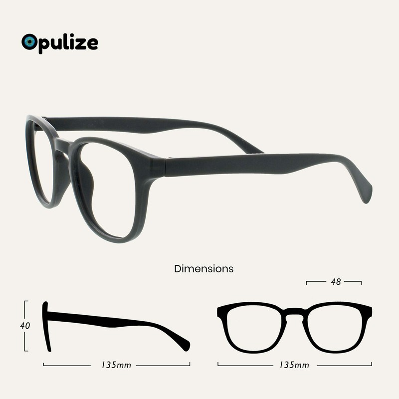 OPULIZE OPULIZE Pop Reading Glasses 2 Pack Fun Round Matt