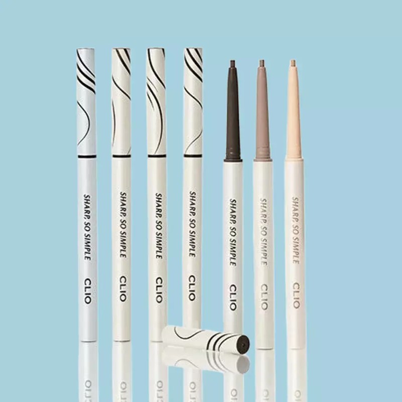 Clio 클리오 샤프 쏘 심플 워터프루프 펜슬라이너 [10 카카오브라운+1개] Clio