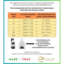 Easy8 - (White, XXL Abdominal Belt, Kidney Warmer, Wool and Cotton, Back Warmer, Kidney Belt, Belly Band, Women, Unisex, Thermal, Elastic