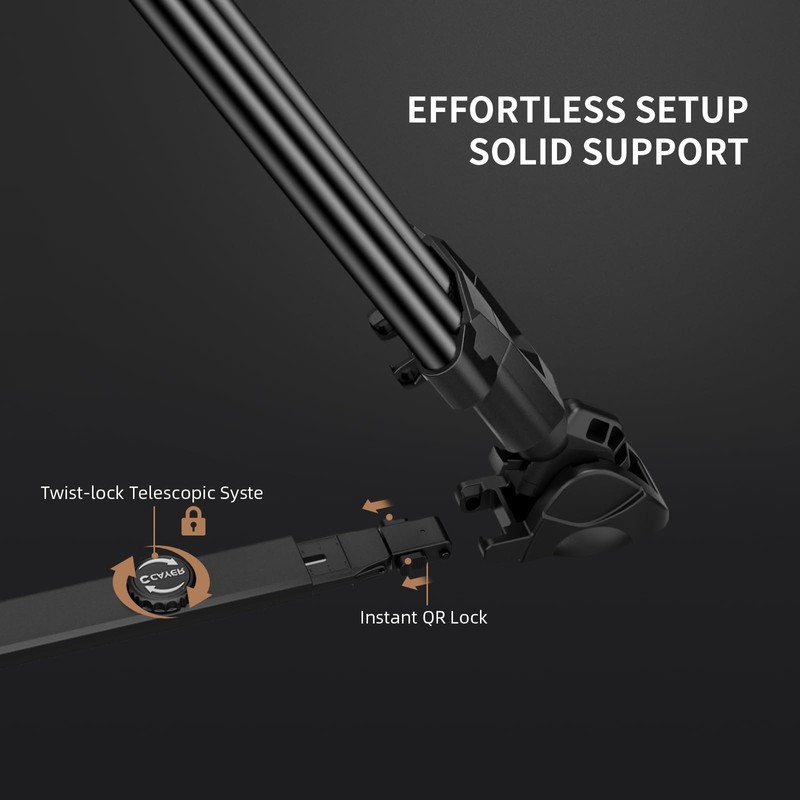 CAYER SP10 Tripod Ground Spreader for FA310H Video Tripod, Quick-Release