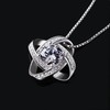 B.Catcher Women's Necklace, Jewellery, Pendant, 925 Sterling Silver Twist Cube