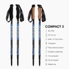 Fizan Compact 3 Trekking Poles – 5.6 oz Ultralight, Backpacking,