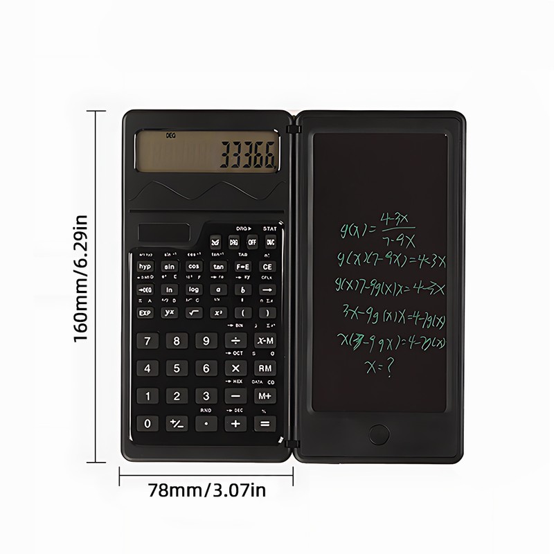 Scientific Calculator with 6 Inch Writing Board and Pen Dual