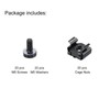 PATIKIL Rack Mount Cage Nuts M5x10mm Mounting Screws Iron Zinc
