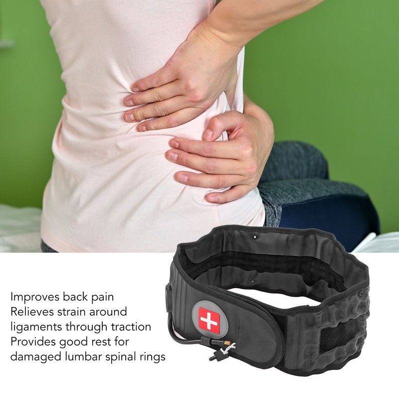 Lumbar Traction Belt Inflatable Improve Pain Back Decompression Belt Lumbar