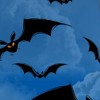 Corbata Flying Bats para hombre de Halloween por Three Rooker
