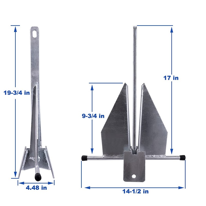MARINE SYSTEM Fluke Anchor Kit with Chain and Anchor Rope