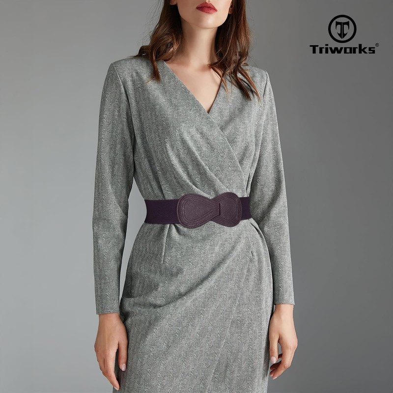 TRIWORKS Women Wide Elastic Belt