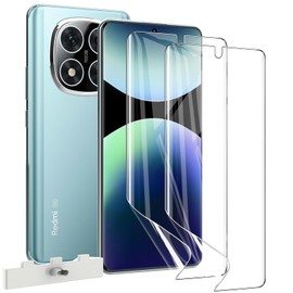 Aiziki [2 Pack Compatible with Xiaomi Redmi Note 14 Pro/14 Pro+ Screen Protector, Flexible TPU Film [Not Glass],Full Coverag, HD Clear [100% Fingerprint Unlock] Easy Install,Bubble Free