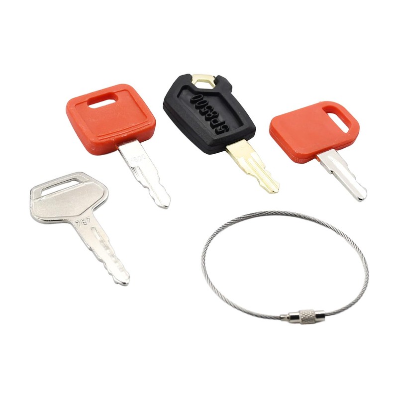 Notonmek 4 packs Heavy Equipment Ignition Key Compatible with Komatsu