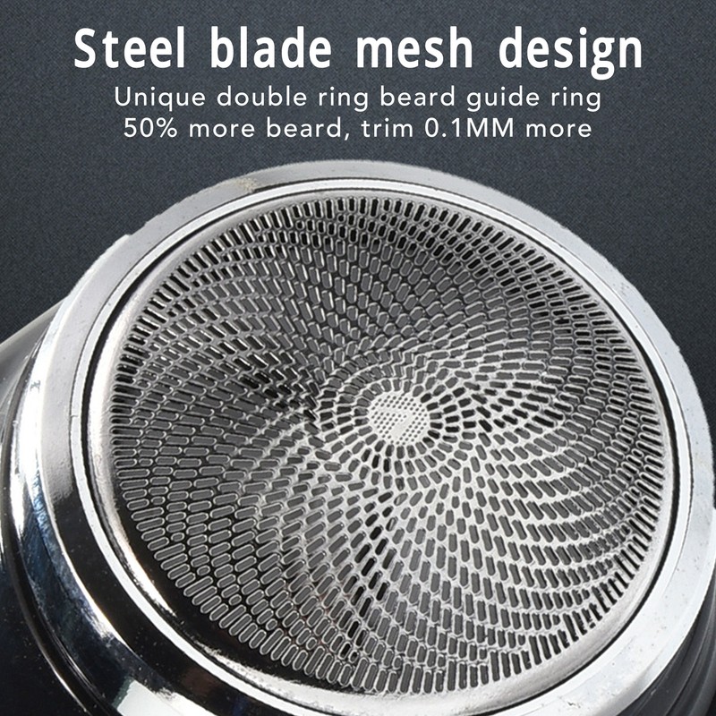 Mini Electric Beard Trimmer Washable IPX6 Waterproof Portable Beard Clipper