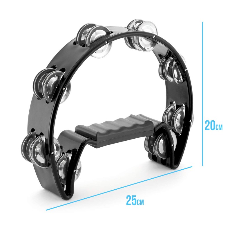 TIGER TAM14-BK Half Moon Tamburin - Schwarz