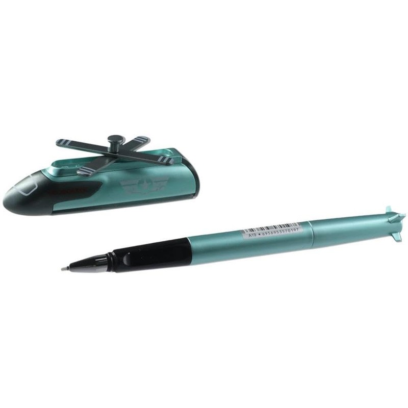allcoupon 6Pcs Novelty Helicopter Pens, 0.5mm Quick Dry Black Gel