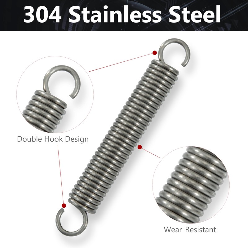 GUNGY Tension Springs with Hooks Stainless Steel Tension Spring 100
