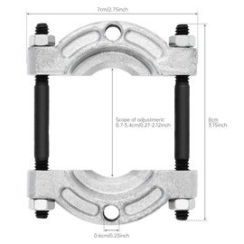 ChgImposs Heavy Duty Bearing Puller with 1/4 to 15/16 inch Jaw for Gear Pinion/Wheel Hub/Bearing Separator, Chrome-Plated Steel Splitter Tool