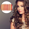 24-Piece Hair Perm Rods with Rubber Bands, Hair Styling Natural