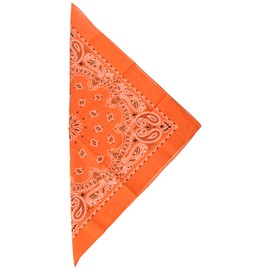 Carolina Fox Outdoor 83-30 22" X 22" Bandanna - Orange Paisley