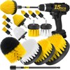 Holikme 15-Piece Drill Brush Attachment Set - Power Scrubber, Crevice,