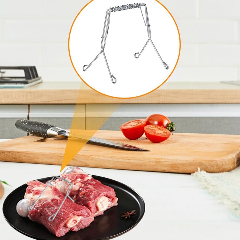 Yeenano Roulade Clips 10 Pieces Stainless Steel Silver