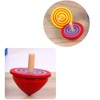 YeahiBaby Wooden Spinner Traditional Wooden Toy Children Set of 4