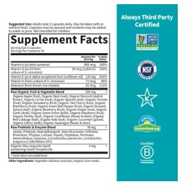 Garden Of Life Vitamine CODE Raw Vitamina E 125mg 60 cápsulas