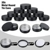 Zubebe 100 Pack 1 oz Metal Tins with Lids Bulk