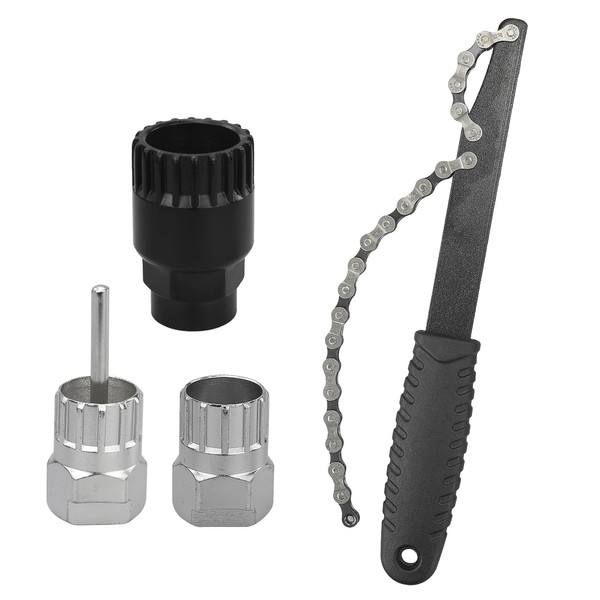JRSHIRLEYLTD Bicycle Chain Whip, Bicycle Cassette Puller Tool with 2