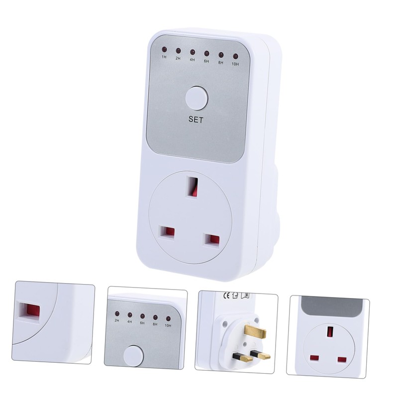 Operitacx Countdown Socket Plug-in Timer Switch Timer Socket Uk for