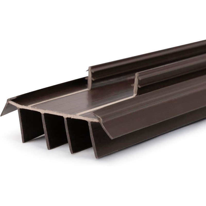 Vinyl Replacement Under Door Seal, Door Bottom with Fins for