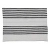 French Farmhouse Linen Soft White and Black Ticking Thin Pin