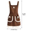 WANGTAO Cute Apron Maid Dress Apron with Pocket, Ruffle Apron,