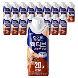 Highmune Protein Balance Active Double Shot Coffee Zero, 250ml, 18 packs / 하이뮨 프로틴 밸런스 액티브 더블샷 커피 제로, 250ml, 18개