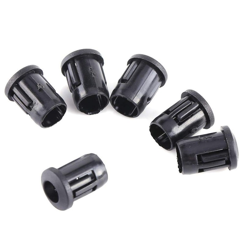 50 Pcs/Set LED Lamp Socket Diode Holder Nylon Black Clip
