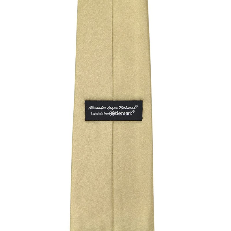 tiemart Solid Color Necktie (Sparkling Champagne)