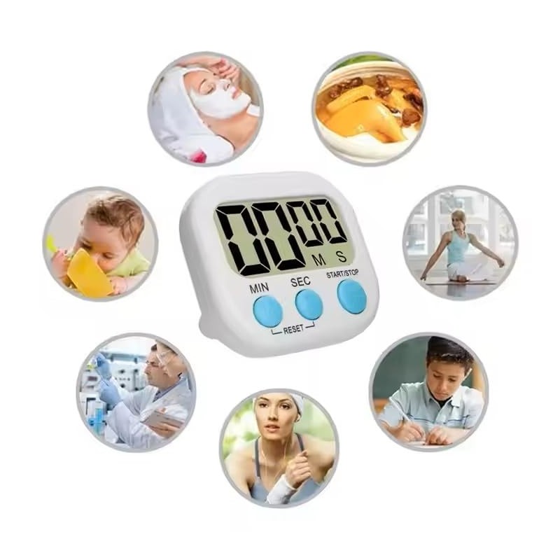 3 Pack Digital Kitchen Timer for Cooking Big Digits Loud