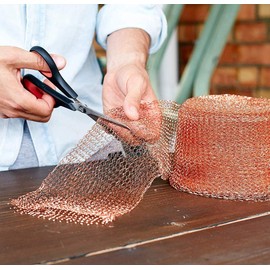 Copper Netting, 12.5 cm x 20 m, 100% Pure Copper Net, Rolled Copper Braid, Gap Blocker for Building Holes, Protect Seedlings and Seeds, Clean Grilling, Fill Fabric Yourself