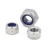 XSAJU Hex Lock Nuts M6 M5 M3 10 Pcs 304