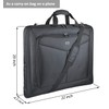 Foldable Carry On Garment Bag Fit 3 Suits, 44-inch Suit